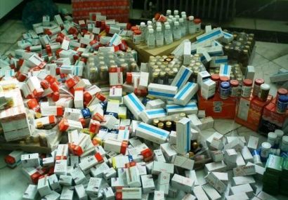 کشف قرص و شیر خشک قاچاق در کرج