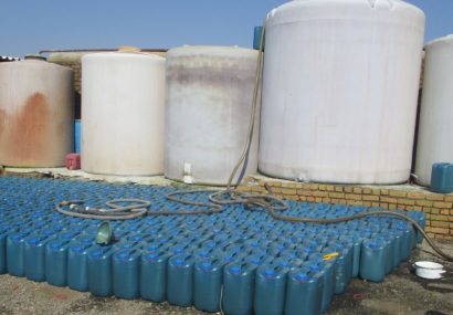 کشف ۲۵ هزار لیتر مواد ضد عفونی کننده غیر بهداشتی در فردیس