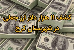 کشف بیش از ۱۱ هزار دلار ارز جعلی در کرج