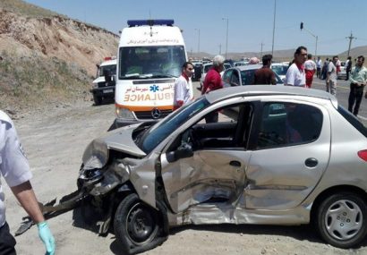 واژگونی خودرو پژو ۲۰۶ با ۲ کشته و یک مجروح