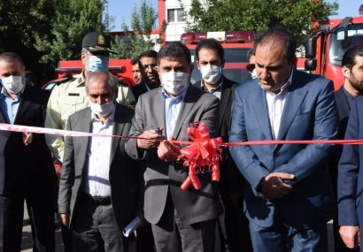 رونمایی از خودروهای جدید آتش نشانی کرج
