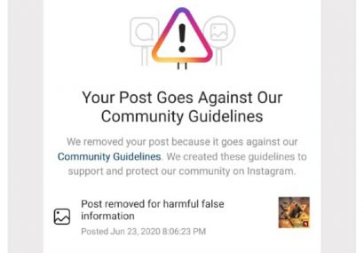 حذف پست‌های مربوط به «افشای حقوق بشر آمریکایی» توسط اینستاگرام