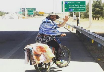 حمایت بسیج رسانه استان ‌البرز از رکاب‌زن راه سردار/مسیر پرحکایت جوان دوچرخه‌سوار از کرج تا کرمان