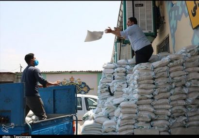 توزیع ۳۰ تن برنج بین نیازمندان استان البرز+تصاویر
