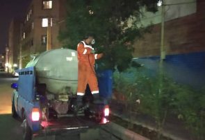 تداوم فرآیند ضدعفونی کردن معابر منطقه ۹