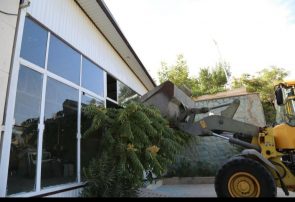 تخریب بناهای غیرمجاز در روستای «هلجرد» کرج