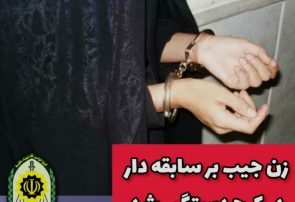 دستگیری خانم جیب بر سابقه دار، در کرج