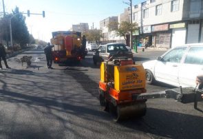 لکه‌گیری بلوار باغستان/ خط‌کشی ۳۰۰۰ متر از بلوار شهید شمس