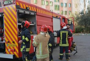 مانور اطفای حریق ساختمان های بلندمرتبه در کرج برگزار شد