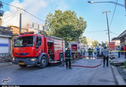 انفجار مخزن ۱۴هزار لیتری در “اشتهارد” ۲نفر را مصدوم کرد