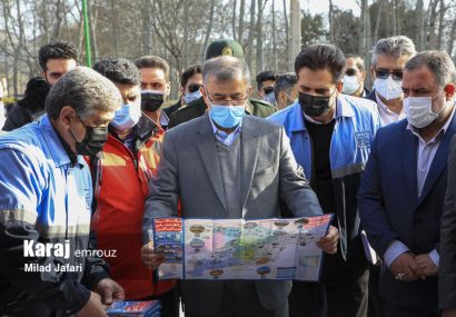 ۱۰ ایستگاه نوروزی تا ۱۴ فروردین در مبادی ورودی و خروجی کرج دایر می باشد